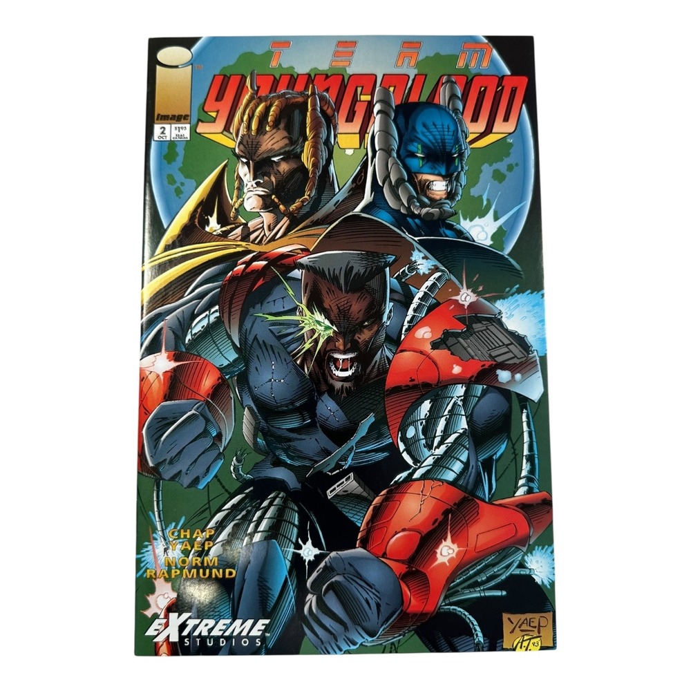 Team Youngblood Comic Book #2 October 1992 Extreme Studios Collectible‎